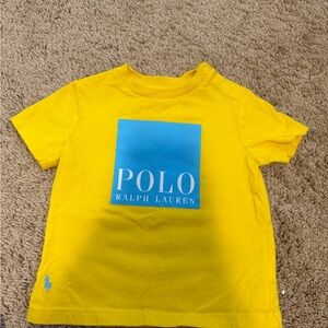 Ralph Lauren baby Yellow Polo Shirt with Blue Logo